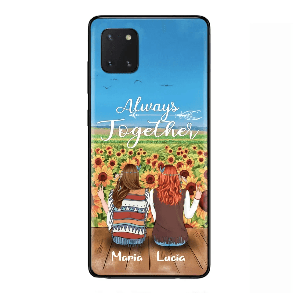 Personalized Hippie Friends Phone Case - Up to 3 Girls - Always Together - F8H385