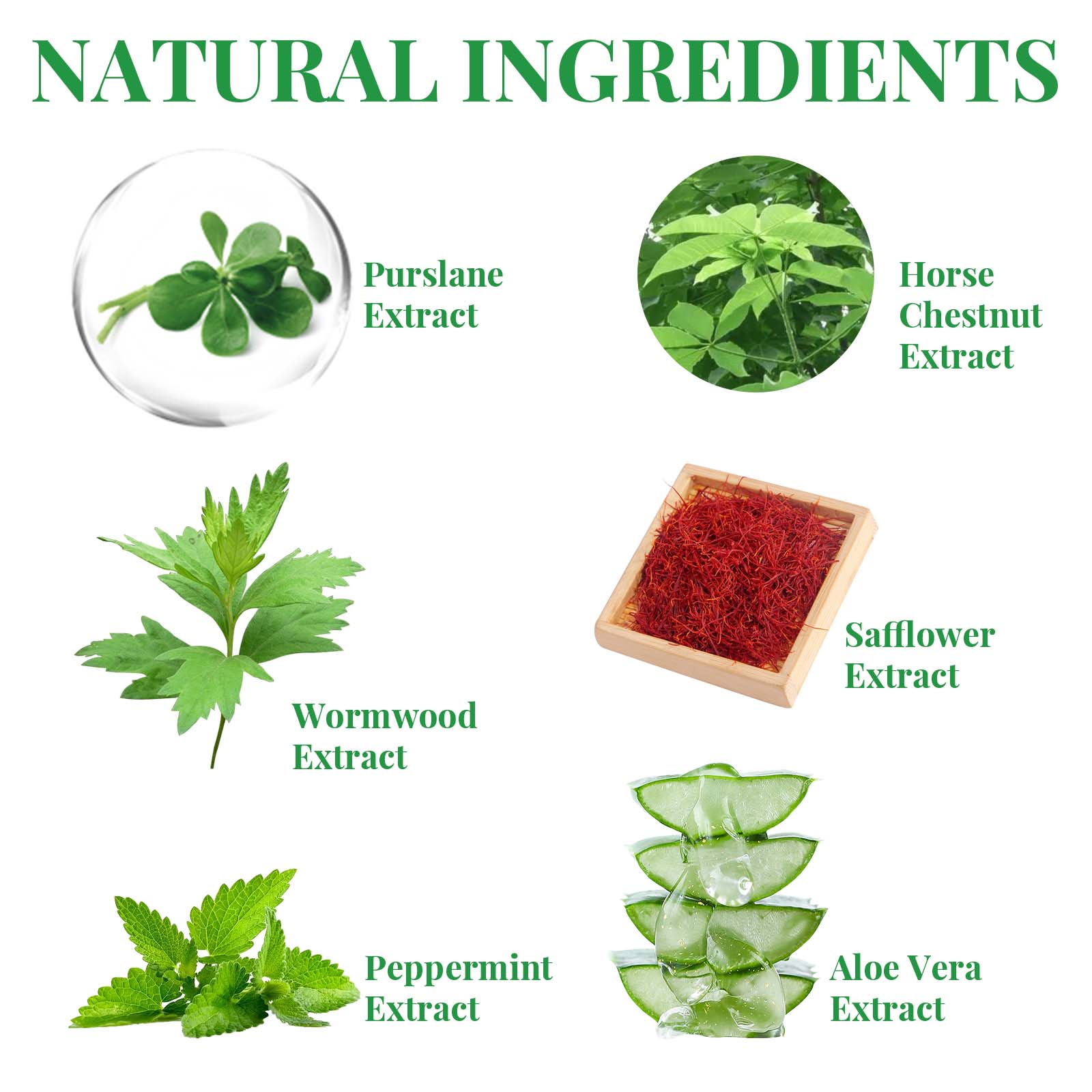 Purslane Extract Conditioning Spray, Repair Earthworm Leg Relieve Leg Soreness Vein Massage Care Spray