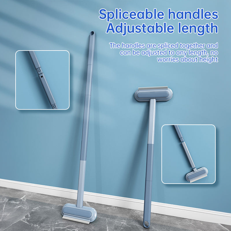 3-in-1 Pet Hair Remover Brush: Long-handle window & pet fur cleaning tool for cat/dog hair.