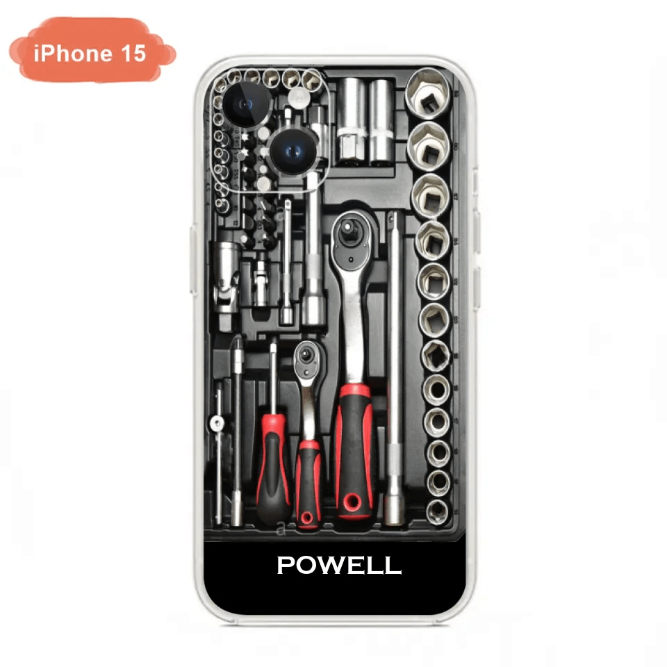 Custom Personalized Mechanic Toolbox Phone Case - Case For iPhone, Samsung And Xiaomi - RCT18X