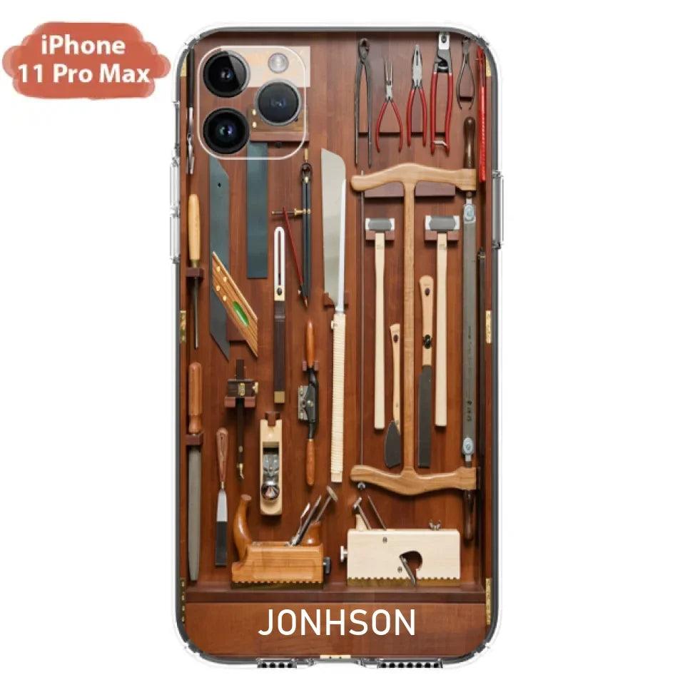 Custom Personalized Carpenter Toolbox Phone Case - Case For iPhone, Samsung And Xiaomi - J59VWE
