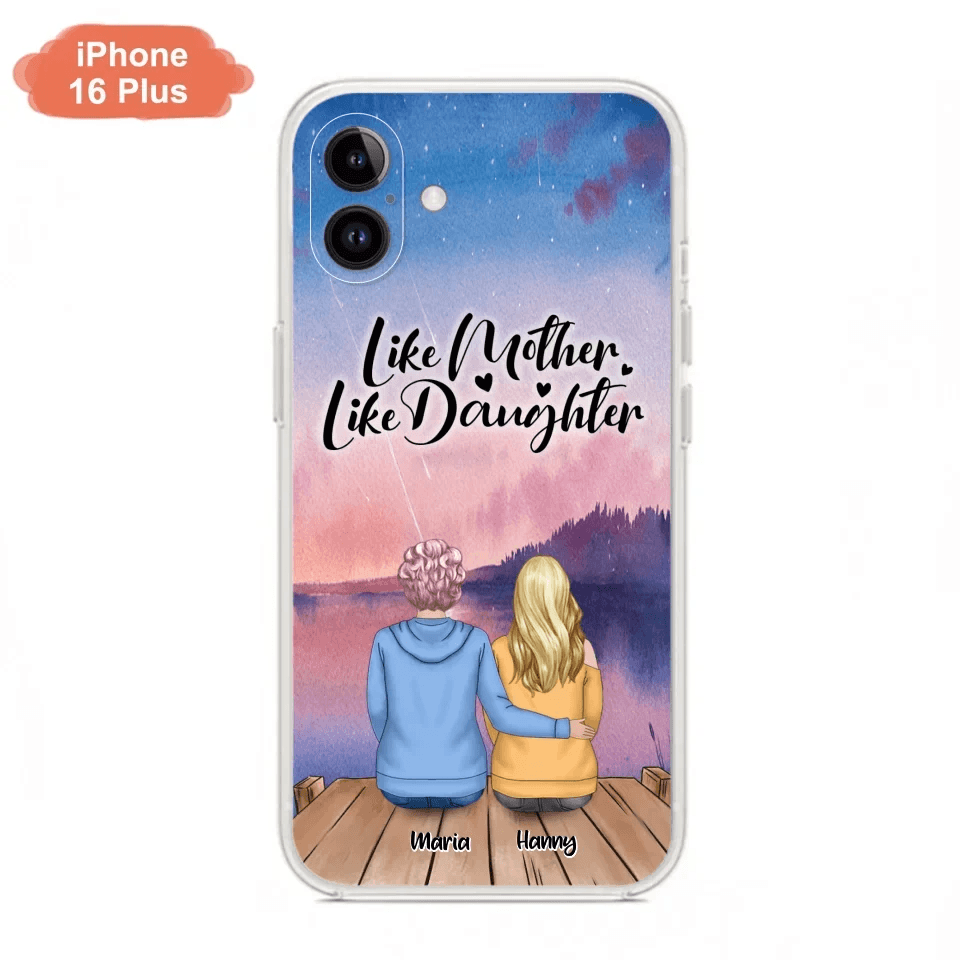 Custom Personalized Mom Phone Case - Gifts For Dog Lovers With Upto 3 Dogs - Like Mother Like Daughter