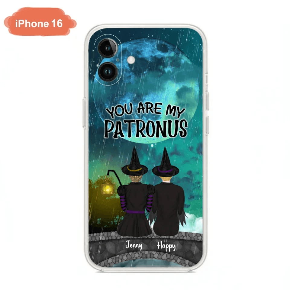 Personalized Witches Phone Case - Gift Idea For Best Friends with 2 Girls - You Are My Patronus