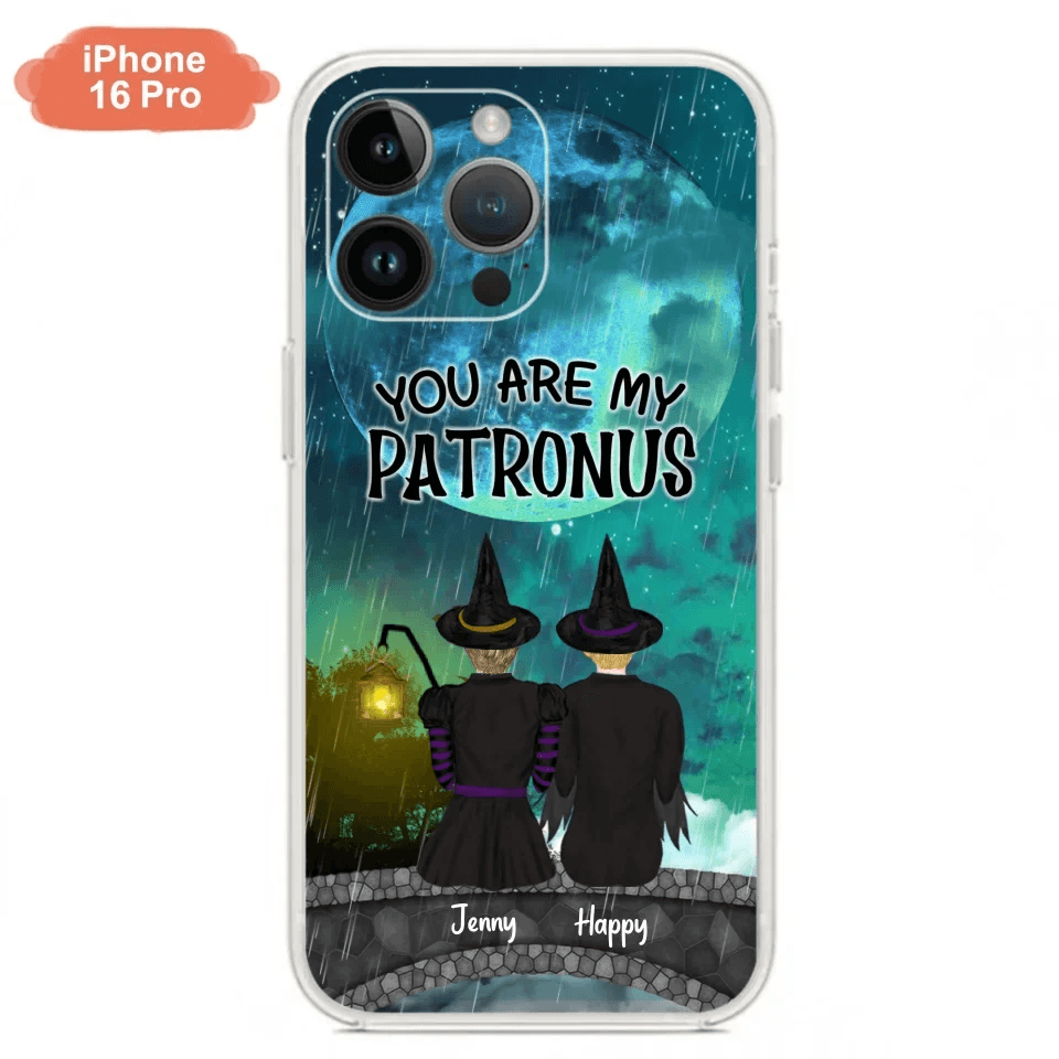 Personalized Witches Phone Case - Gift Idea For Best Friends with 2 Girls - You Are My Patronus