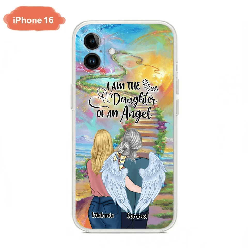 Custom Personalized Mom In The Heaven Phone Case - Mom And Daughter - Best Memorial Gift - Phone Case For iPhone And Samsung