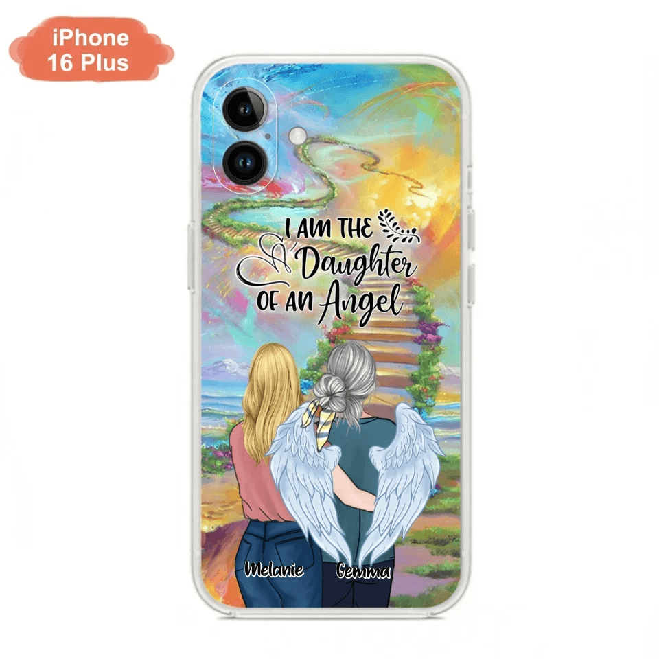 Custom Personalized Mom In The Heaven Phone Case - Mom And Daughter - Best Memorial Gift - Phone Case For iPhone And Samsung