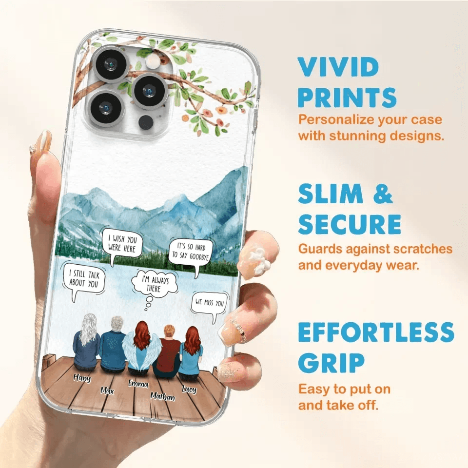 Custom Personalized Memorial Phone Case - Upto 5 People - Best Gift For Family - Case For Iphone & Samsung