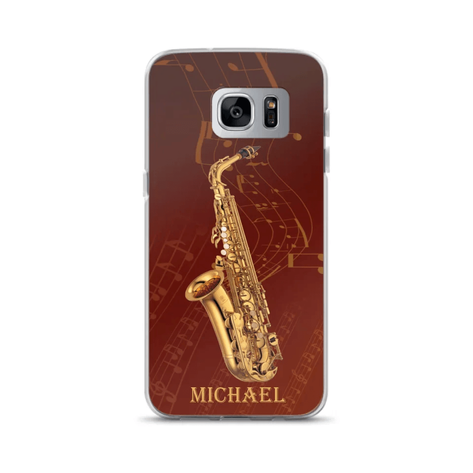 Custom Personalized Saxophone Phone Case For iPhone, Samsung and Xiaomi