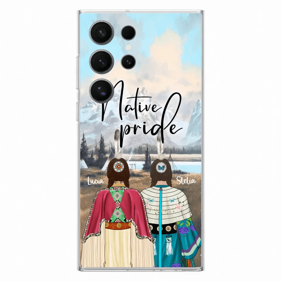 Custom Personalized Native American Couple Phone Case - Native Pride - Case Phone For iPhone And Samsung