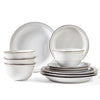 Madelyn White 12-Piece Dinner Set