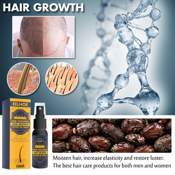 Dense Castor Oil Nutrient Solution, Hair Prevention, Moisturizing Hair Follicles Massage Repair Hair Hair