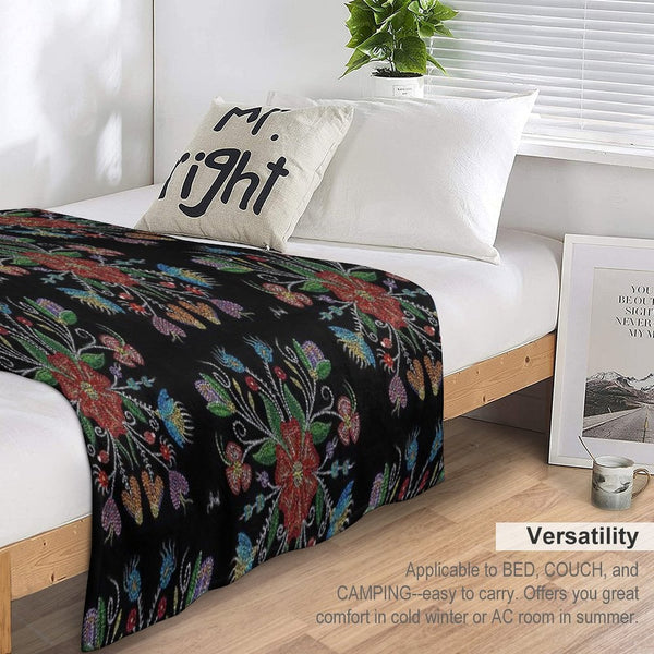 Growth of Happiness Easy Care Throw Blanket