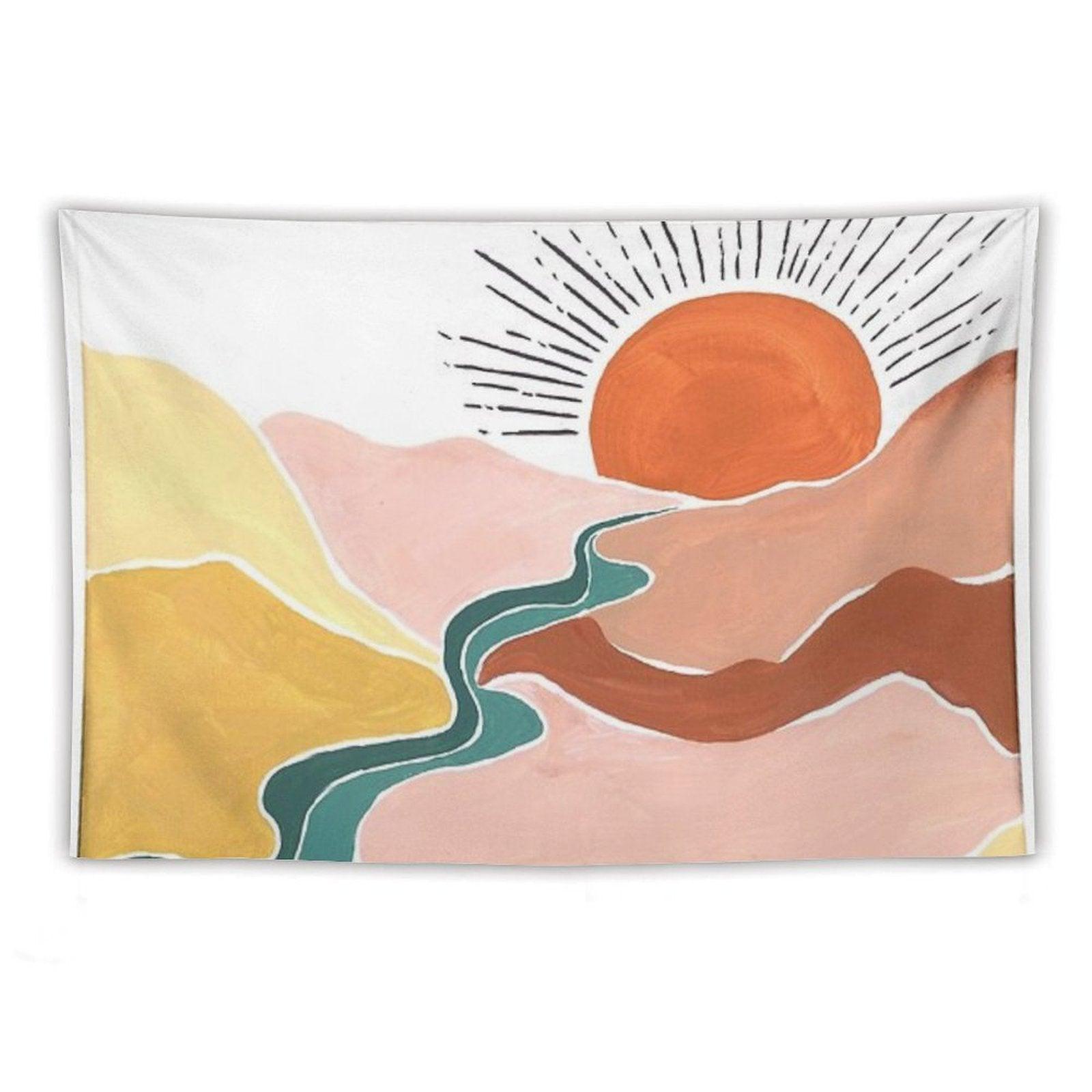 Sunrise Over Valley Tapestry