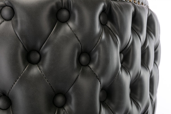 Set of 2 Modern PU Upholstered Swivel Barstools BLAKHOM