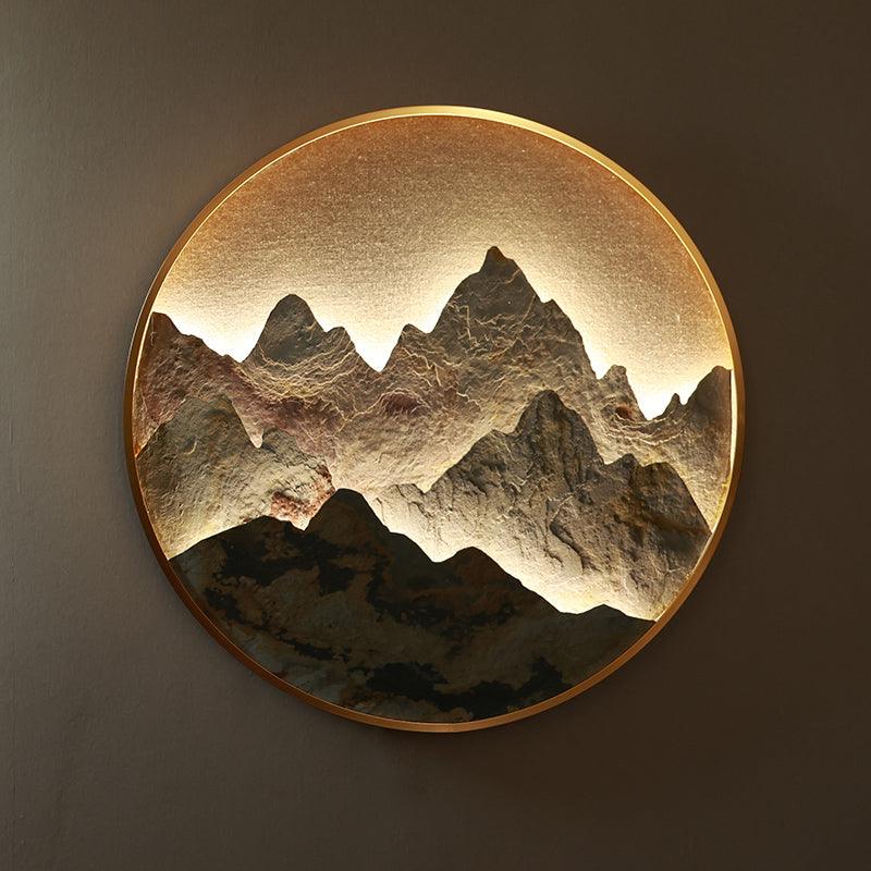 Modern Chinese Style Round Wall Art