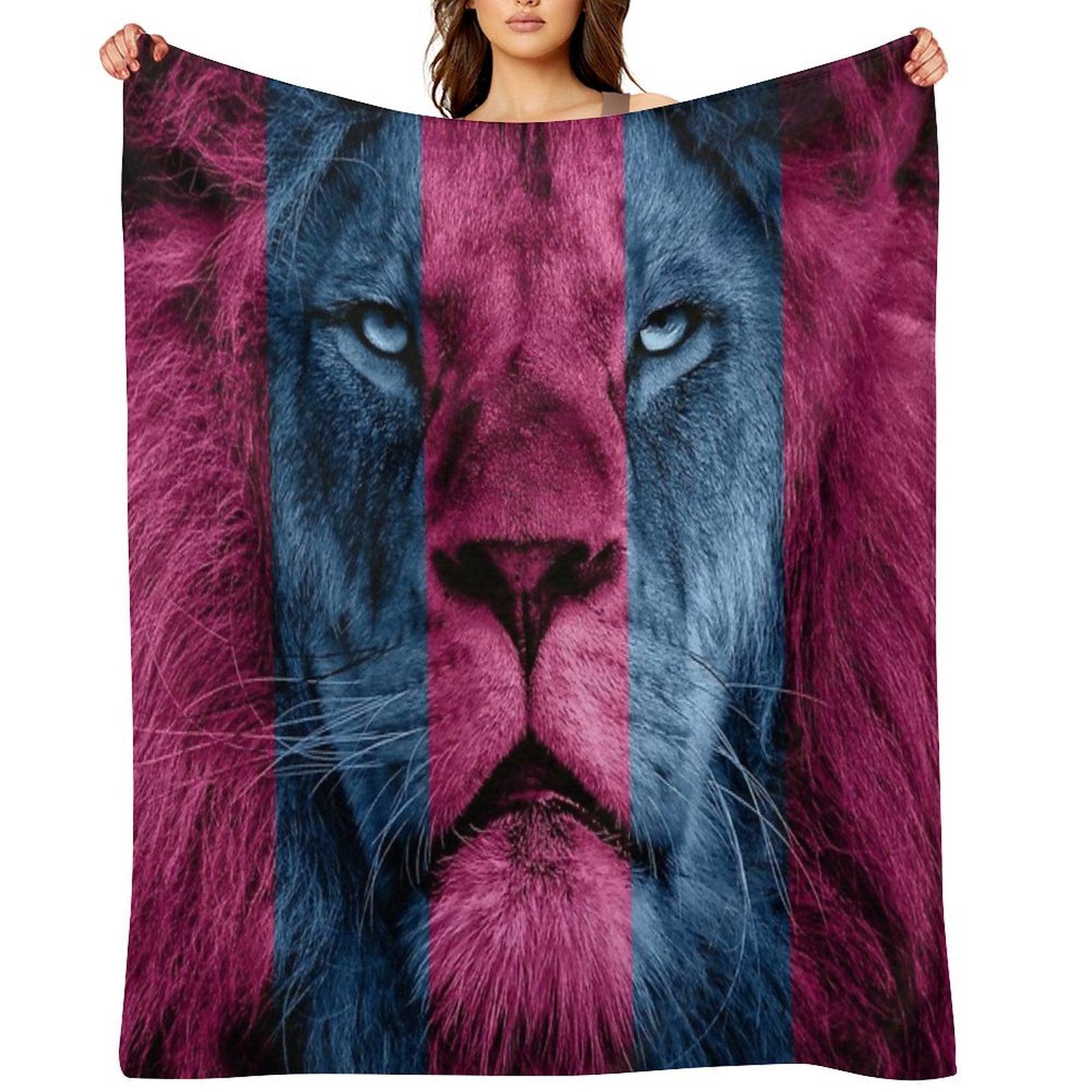 Aston Villa Lion Throw Blanket