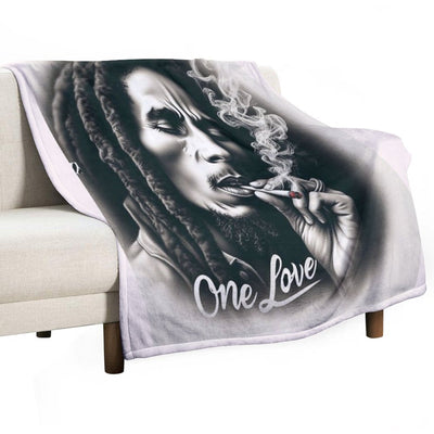 BOB MARLEY Easy Care Throw Blanket