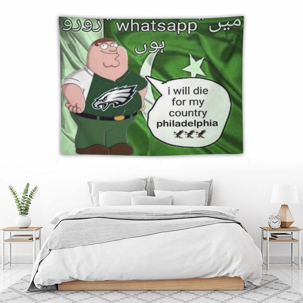 I Will Die For My Country Philadelphia Eagles Tapestry BionZax