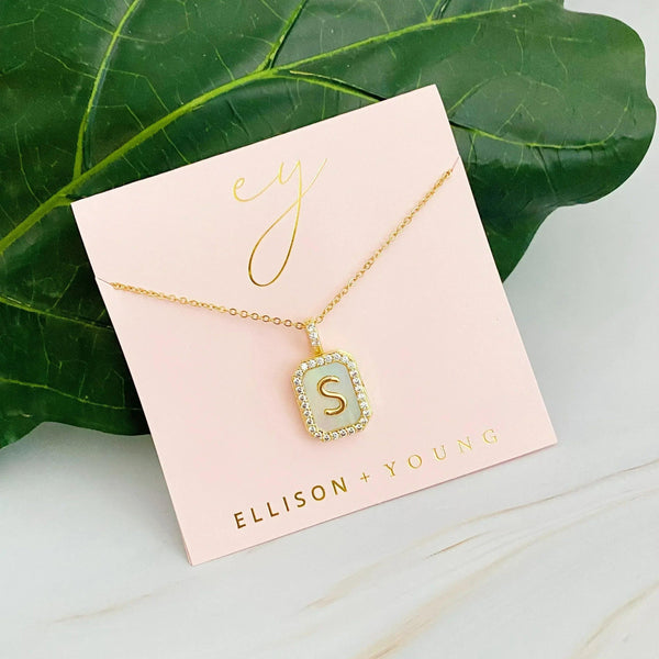 Initial Deco Open Locket Pendant Necklace - Gifts for You 'n Me