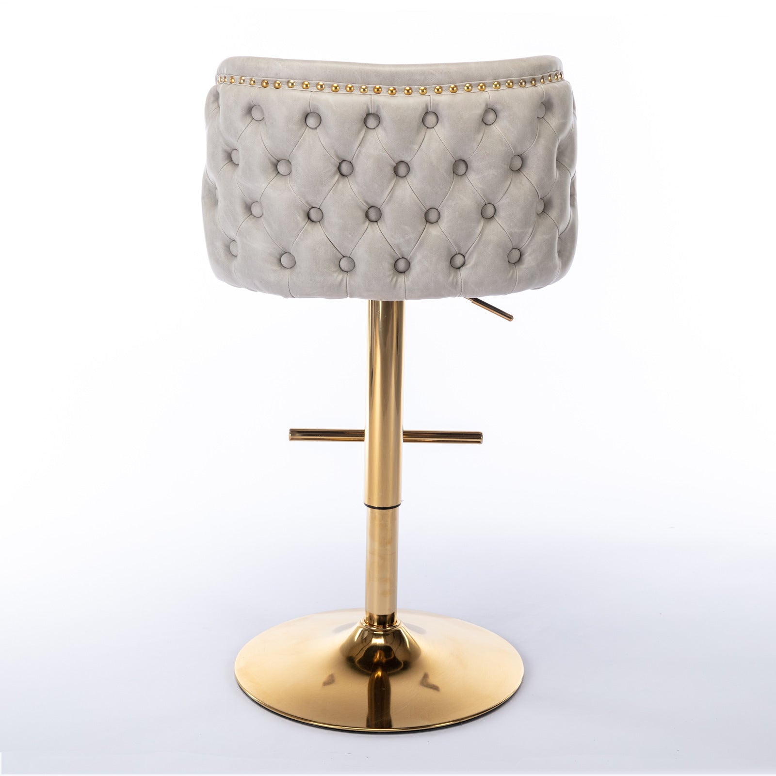 Furniture, Swivel Barstools Adjusatble Seat Height, Modern PU Upholstered Bar Stools