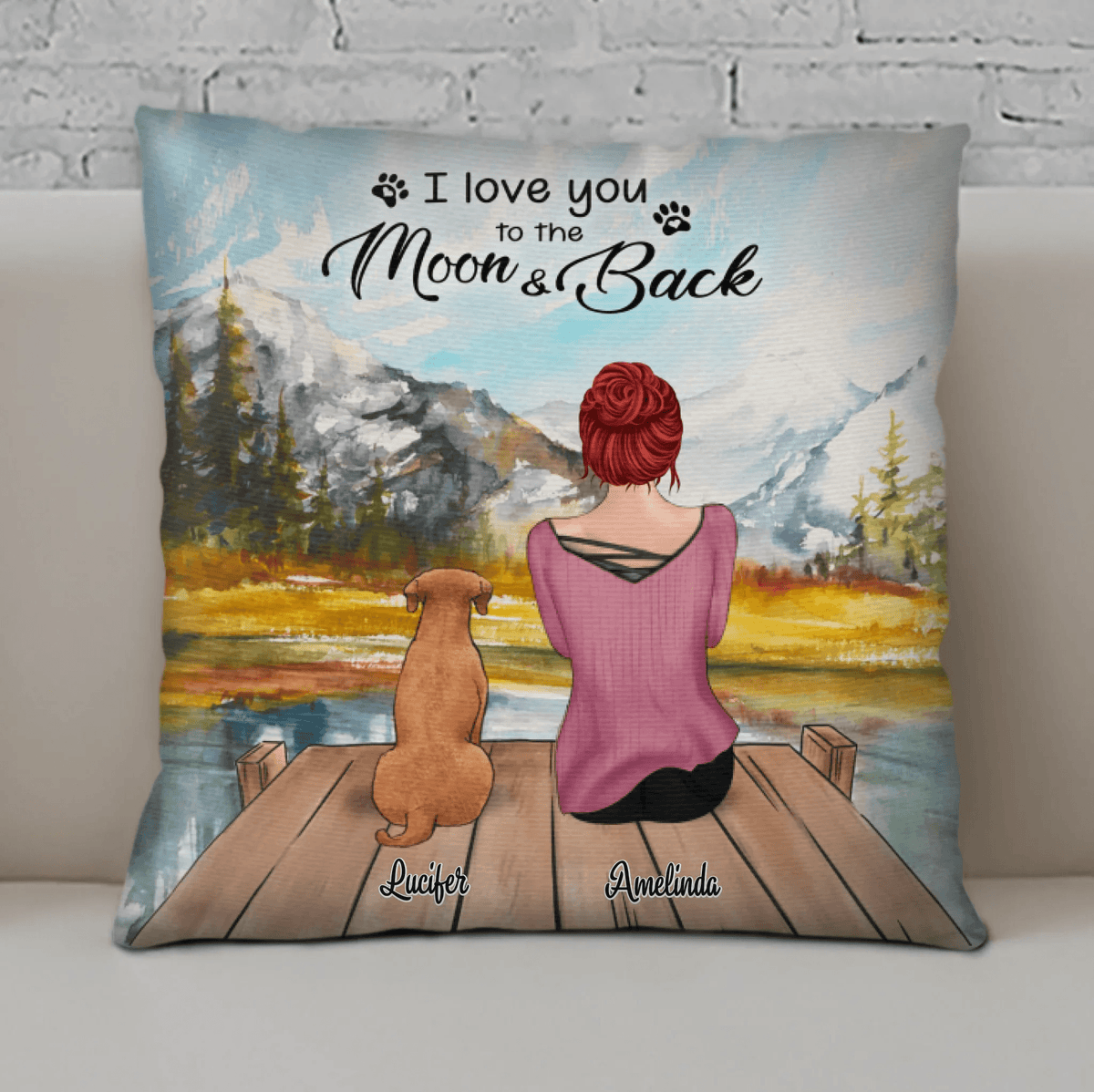 Personalized Pets Mom Pillow Cover - Mom With Up to 5 Pets - Best Gift For Mother's Day - Forever Would Have Been Too Short - CMNG3Y