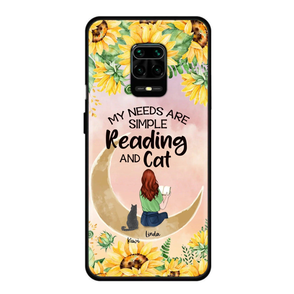 Custom Personalized Reading Dog/Cat Phone Case - Best Gift Idea For Dogs/Cats Lovers - Case For iPhone, Samsung and Xiaomi