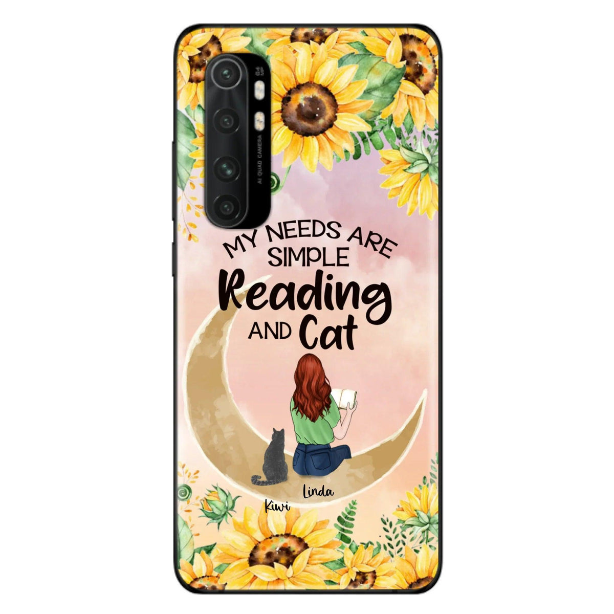 Custom Personalized Reading Dog/Cat Phone Case - Best Gift Idea For Dogs/Cats Lovers - Case For iPhone, Samsung and Xiaomi