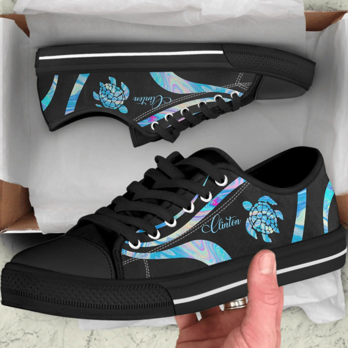 Personalized Turtle Sneakers - Gift Idea For Turtle Lovers - SEWD5O