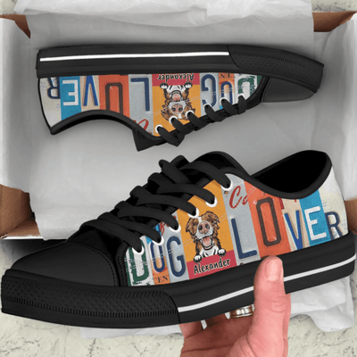 Personalized Dog Lover Sneakers - Gift Idea For Dog Lover - A13BAR