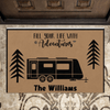Custom Personalized Camping Doormat - Best Gift for Camping Lovers - Welcome to our campsite - OFAWC7 - Doormat / Default / S: 15.7x23.6in