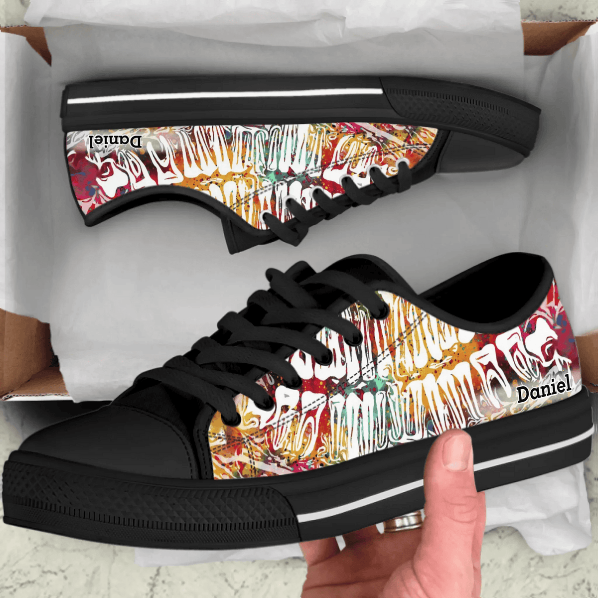 Personalized Dentist Low Top Sneakers - Best Gift Idea For Dentists - Custom Name