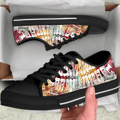 Personalized Dentist Low Top Sneakers - Best Gift Idea For Dentists - Custom Name