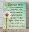 Custom Personalized Remembrance Canvas - Missing You Always - GTWDM6 - Vertical Canvas / White / 8x12 inches