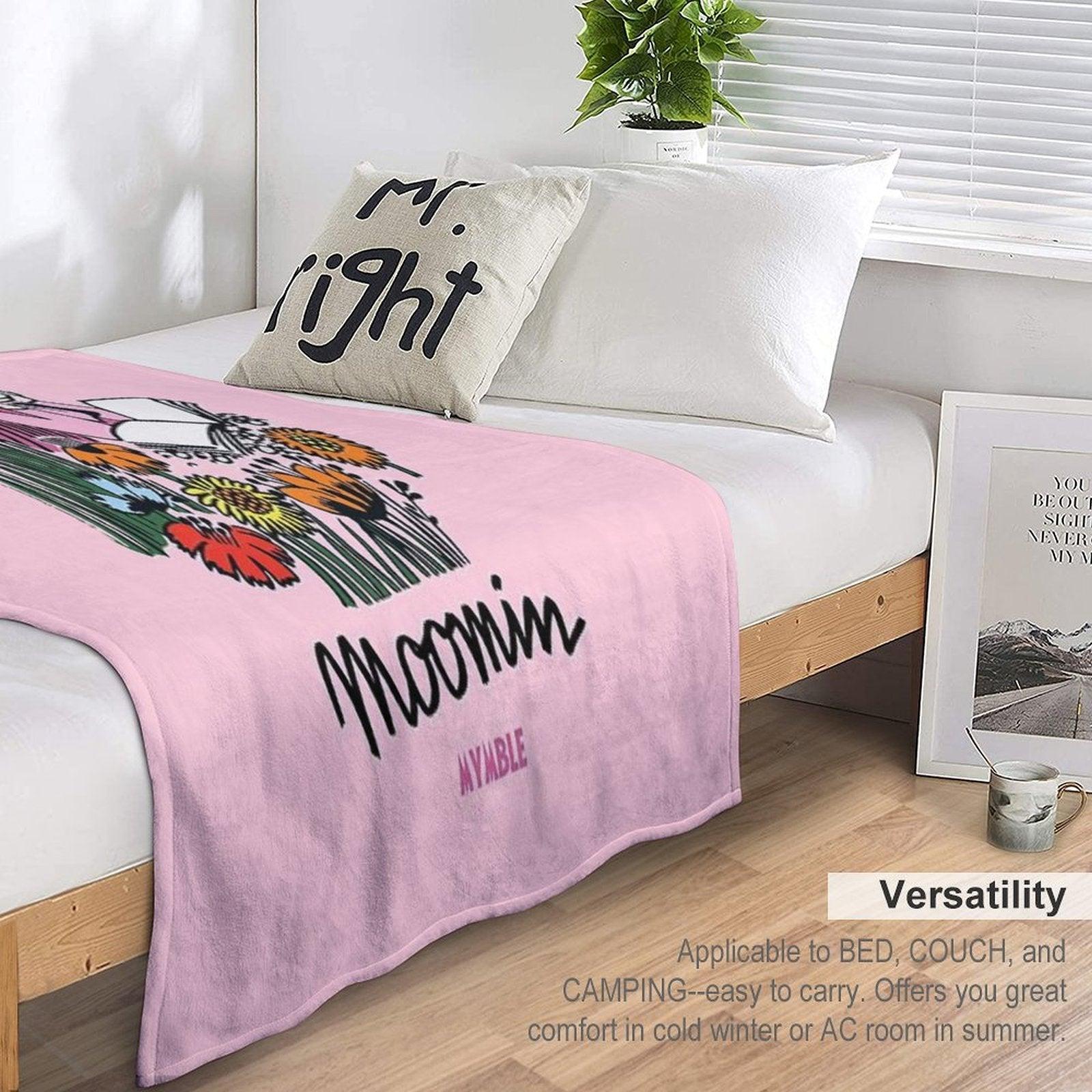 Moomin Mymble Reading Throw Blanket