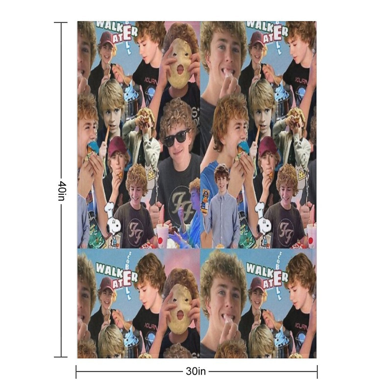 Percy Jackson Walker Scobell Aesthetic Versatility Throw Blanket