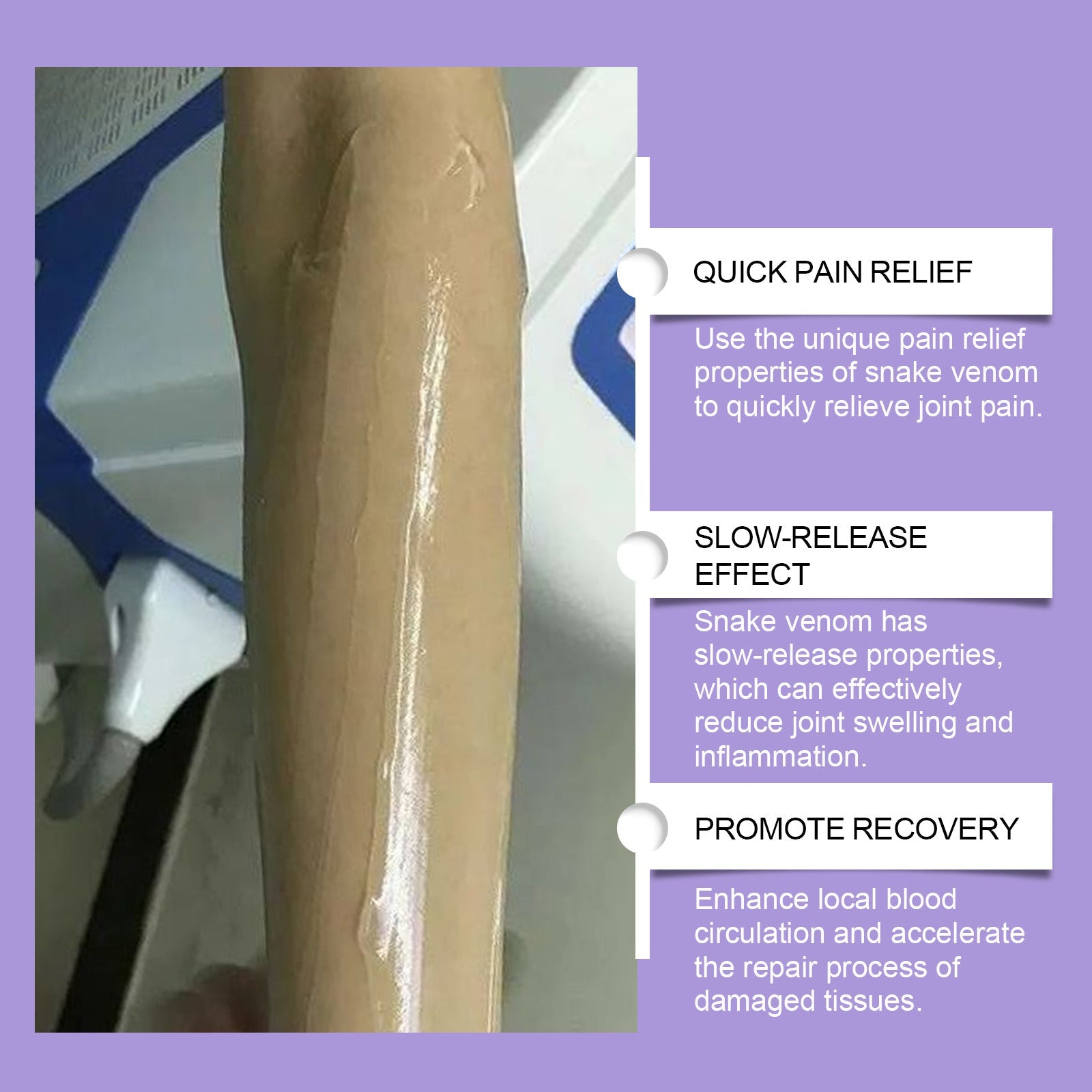 Snake Venom Joint Care Gel Relieves Pain In Joints, Muscles And Bones And Body Massage Cream