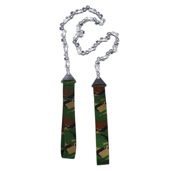 Outdoor hand zipper saw pocket chain saw garden tools 11/16/33 teeth 24 inch portable camping survival wire saw