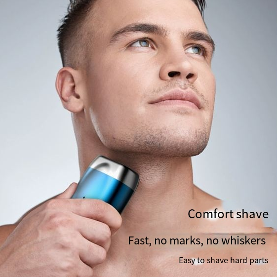 Double headed mini magnetic shaver portable men's electric shaver rechargeable electric shaver