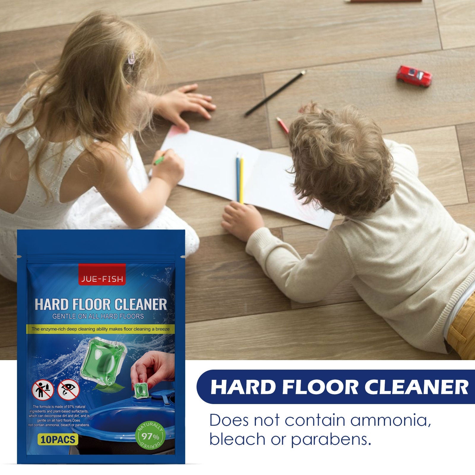 Hard Floor Cleaning Bead, Floor Cleaning Stains Stay Fragrant Polishing Brightening Tile Cleaner