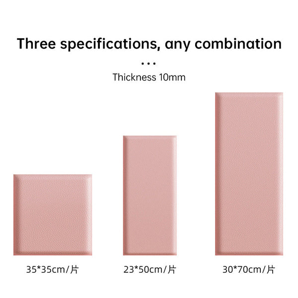 Kids' 3D Wall Stickers, Self - adhesive Soft Leather Bags, Anti - collision Wall & Bedhead Panels, 2 - 8 pcs