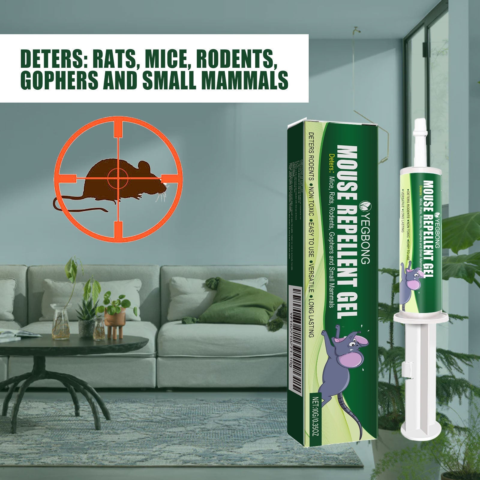 Rat Repellent Gel Car Engine Outdoor Home Indoor Rat Repellent Rat Buster Repeller