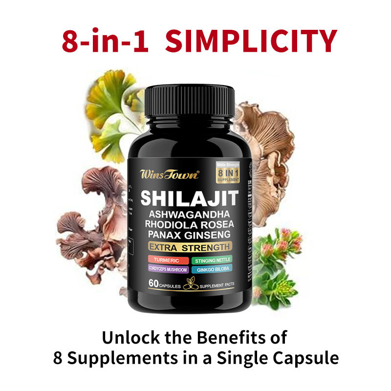 Shilajit Capsules Pure Himalayan Shilajit with Ashwagandha