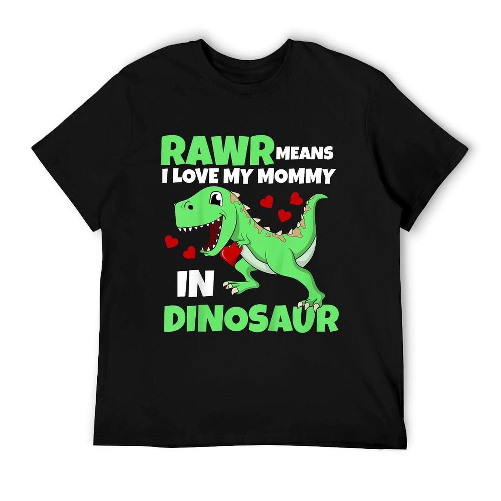 Kids I Love My Mommy Rawr Dinosaur Mom Mother's Day Toddler Boy T-Shirt