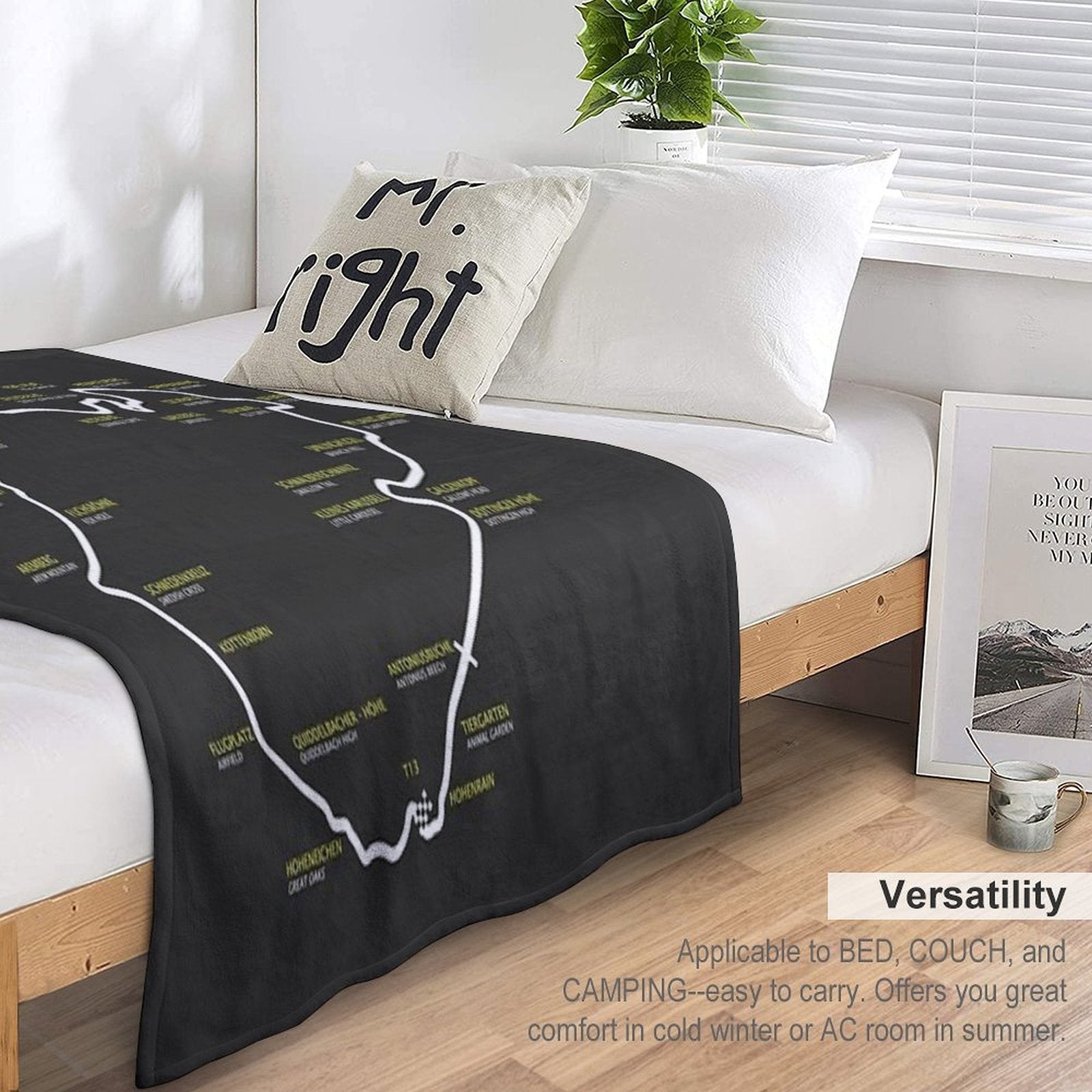 The Nurburgring Anti-pilling Throw Blanket