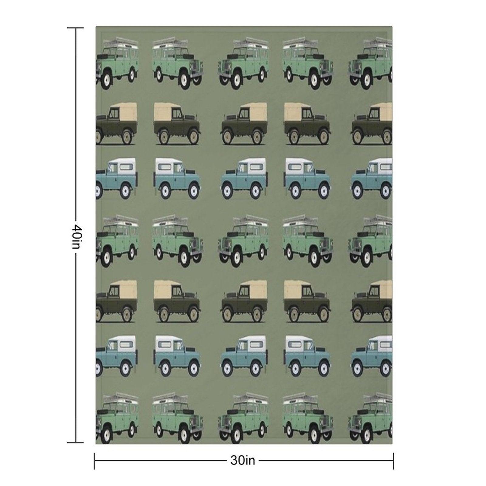 British Off Road 4x4 Vehicles Throw Blanket