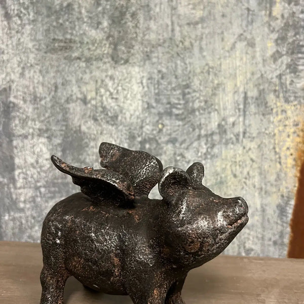 Cast Iron Flying Pig