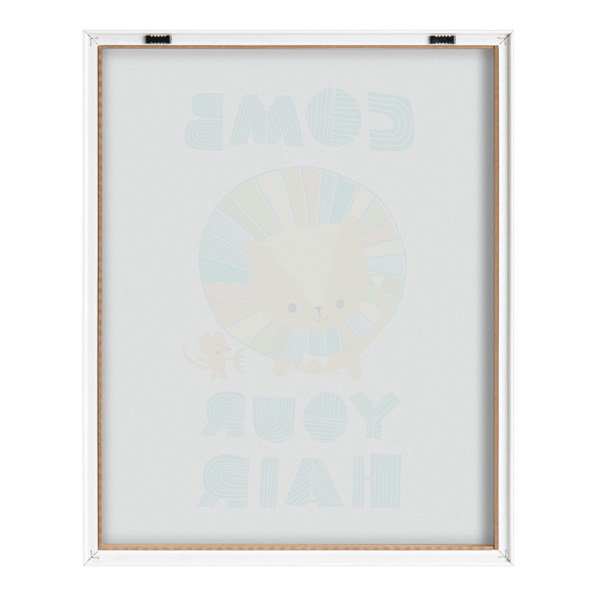 Blake Splish Splash Zoo Lion Framed Printed Glass by Heather Rosas