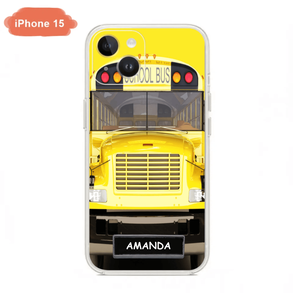 Personalized School Bus Phone Case - Gift Idea For School Bus Lovers - Case For iPhone, Samsung and Xiaomi