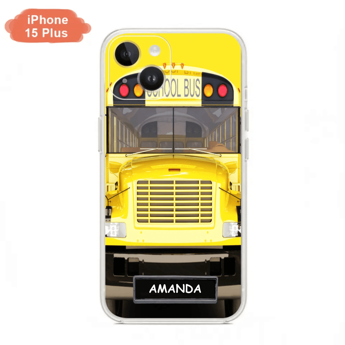 Personalized School Bus Phone Case - Gift Idea For School Bus Lovers - Case For iPhone, Samsung and Xiaomi