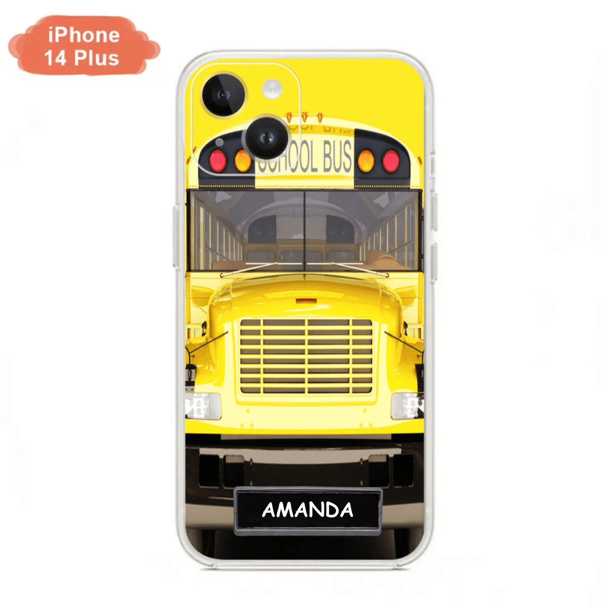 Personalized School Bus Phone Case - Gift Idea For School Bus Lovers - Case For iPhone, Samsung and Xiaomi
